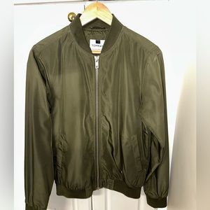 Topman Olive Green Bomber Jacket